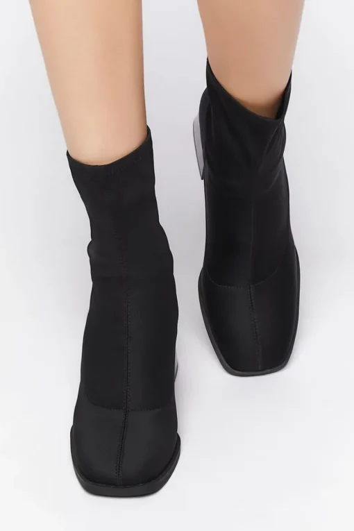 Flare Heel Sock Booties