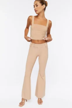 Flare Mid-Rise Pants