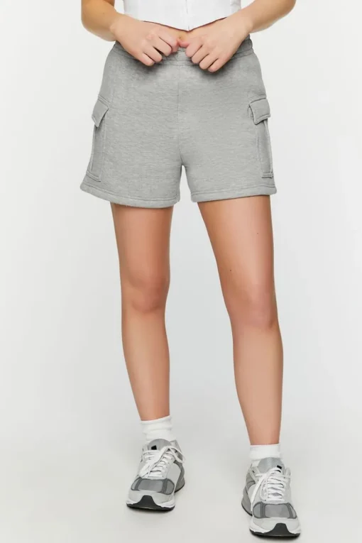 Fleece Flap-Pocket Shorts