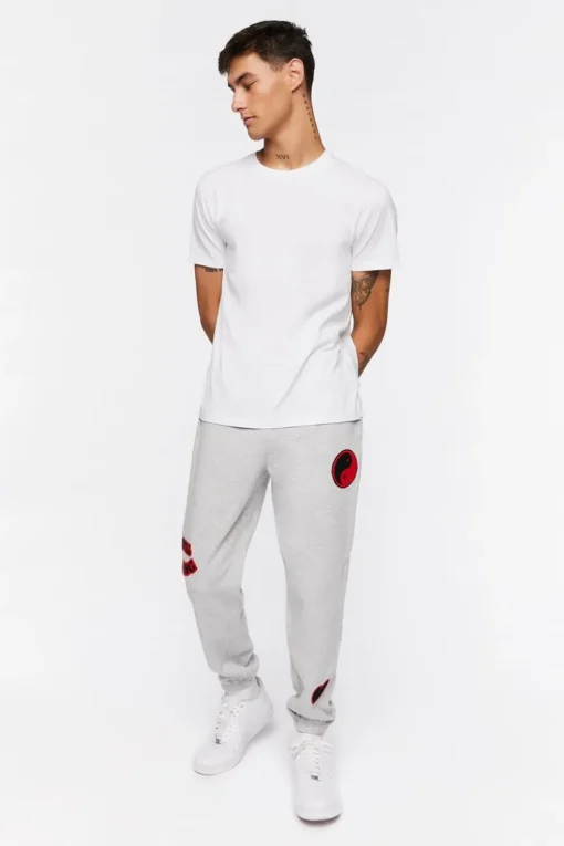 Fleece Still Going Chenille Patch Joggers