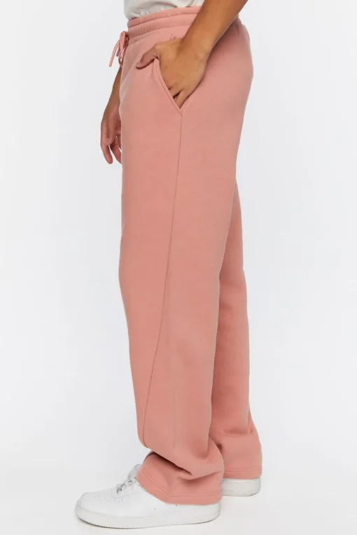 Fleece Straight-Leg Sweatpants