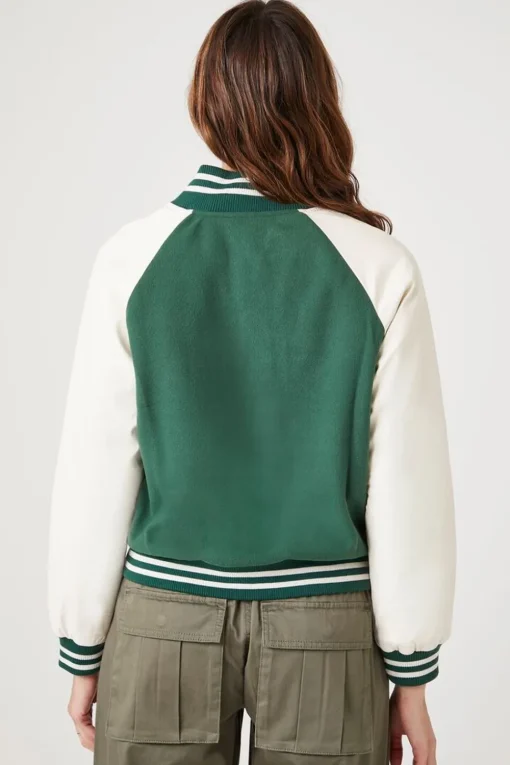 Fleece Varsity Bomber Jacket