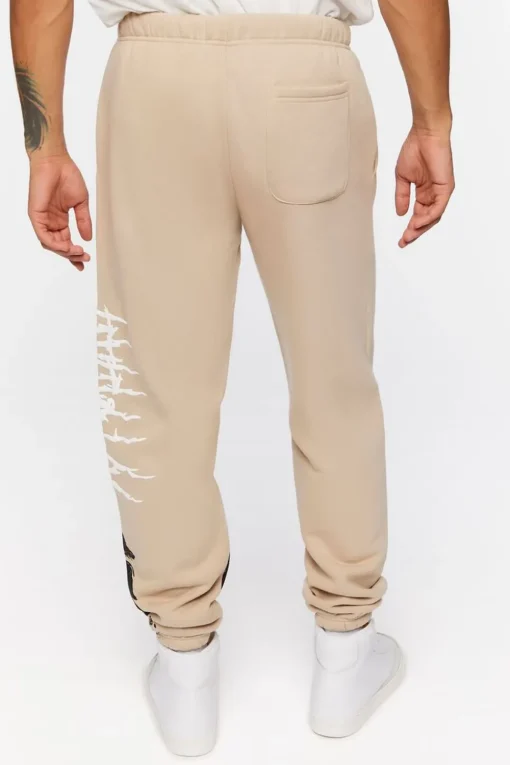 Fleece Wolf Graphic Joggers