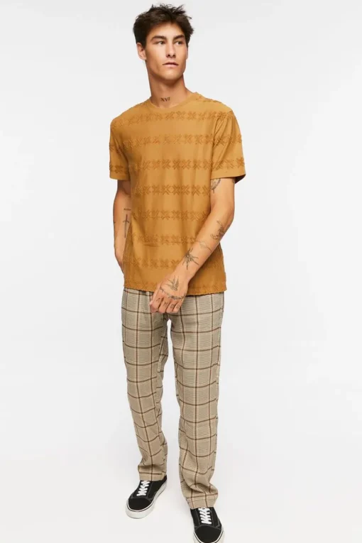 Flocked Geo Crew Tee