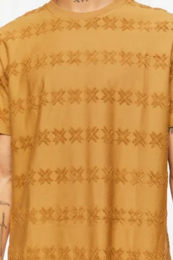 Flocked Geo Crew Tee
