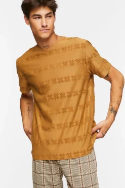 Flocked Geo Crew Tee
