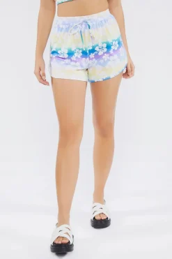 Floral Bandeau Crop Top & Shorts Set