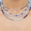 Floral Beaded Layered Necklace Set