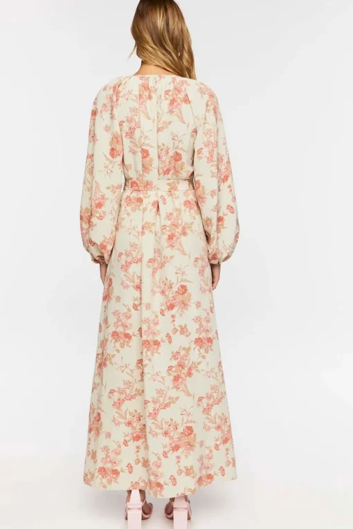 Floral Belted Maxi Dress