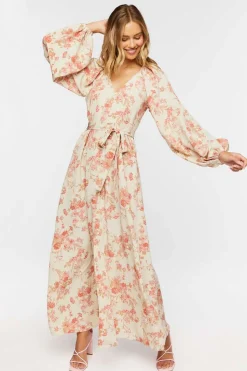 Floral Belted Maxi Dress