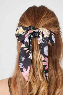 Floral Bow Scrunchie