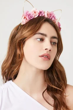 Floral Cat-Ear Headband