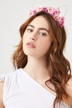 Floral Cat-Ear Headband