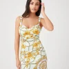 Floral Chain Print Mini Dress