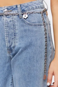 Floral Charm Chain Belt