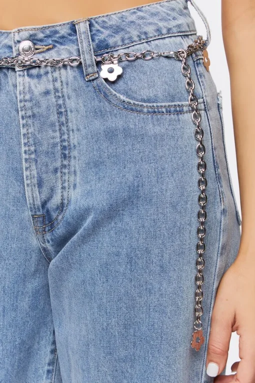 Floral Charm Chain Belt