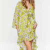 Floral Chiffon High-Low Dress