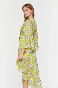 Floral Chiffon High-Low Dress