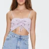 Floral Crochet Cropped Cami