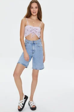 Floral Crochet Cropped Cami