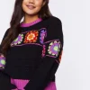Floral Crochet Sweater