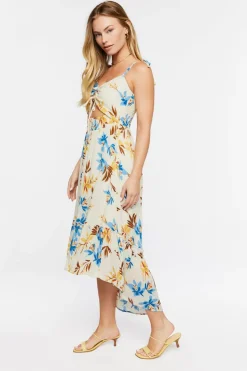 Floral Cutout Maxi Dress