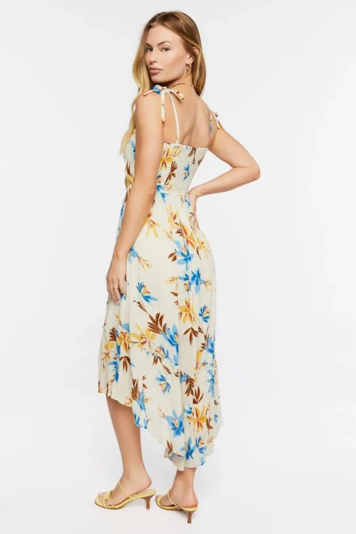 Floral Cutout Maxi Dress