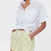 Floral Drawstring Twill Shorts
