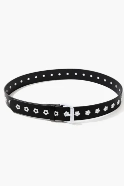 Floral Faux Leather Hip Belt