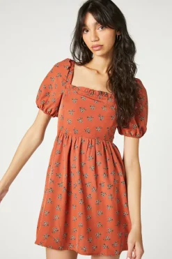 Floral Fit & Flare Mini Dress