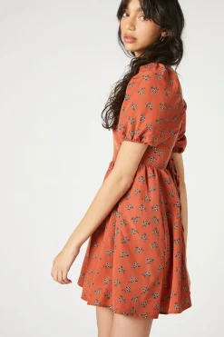 Floral Fit & Flare Mini Dress