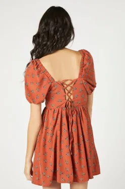 Floral Fit & Flare Mini Dress