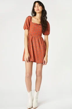 Floral Fit & Flare Mini Dress