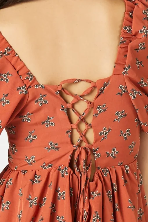 Floral Fit & Flare Mini Dress