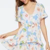 Floral Flounce Mini Dress