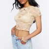 Floral Lace Crop Top