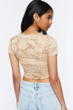 Floral Lace Crop Top