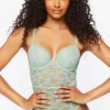 Floral Lace Mesh Lingerie Bodysuit