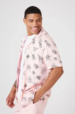 Floral Line Art Graphic Shirt