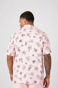 Floral Line Art Graphic Shirt