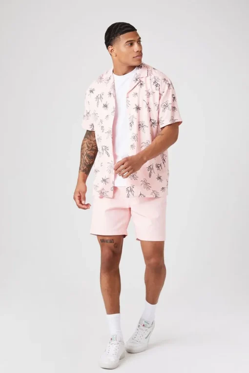 Floral Line Art Graphic Shirt