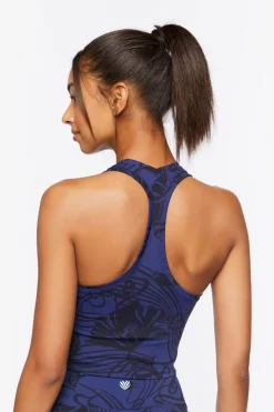 Floral Longline Sports Bra