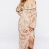 Floral Off-The-Shoulder Maxi Dress