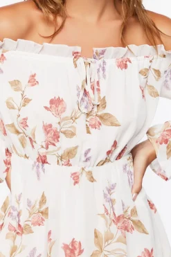 Floral Off-The-Shoulder Mini Dress