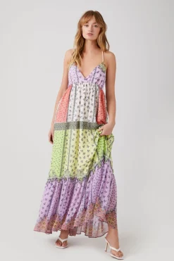Floral Patchwork Babydoll Dress