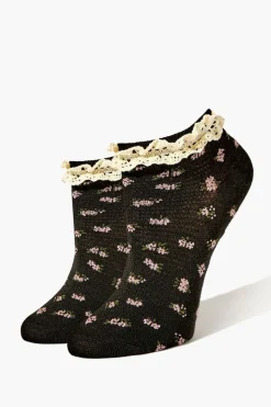Floral Print Ankle Socks