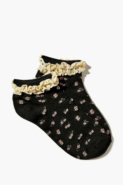 Floral Print Ankle Socks