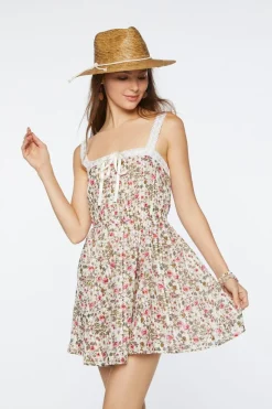 Floral Print Bow Dress