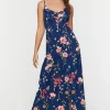 Floral Print Cami Maxi Dress