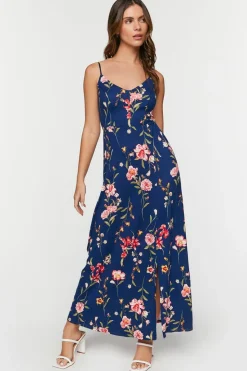 Floral Print Cami Maxi Dress